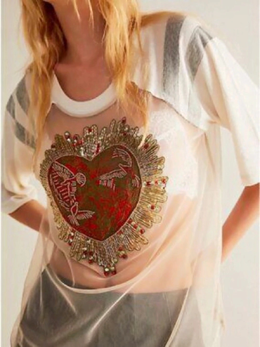 ISO!!!!!! Free People We the Free Hearts on Fire Tee S or XS